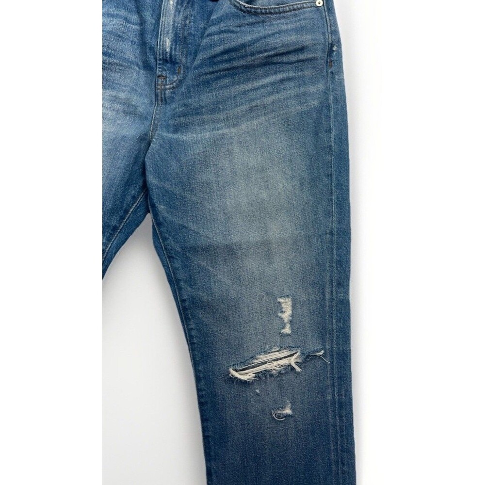 Madewell Perfect Vintage Jeans Womens 32 High‎ Rise Distressed Straight Denim - Picture 7 of 13